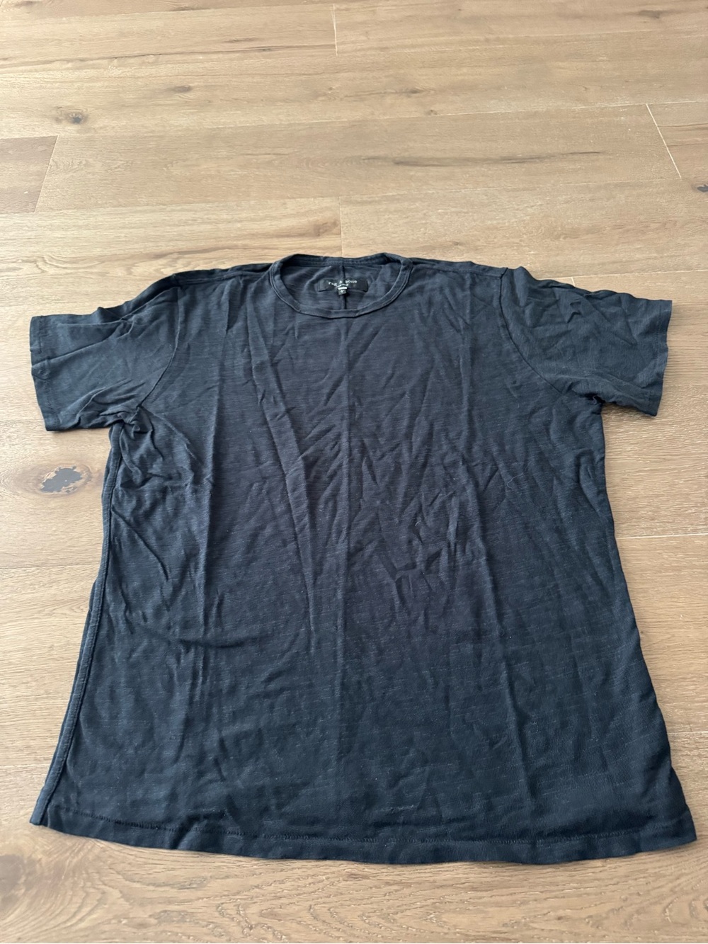 rag & bone Black Short-Sleeve Crewneck Tee